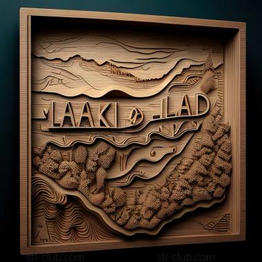 3D model Lakeland in the United States (STL)